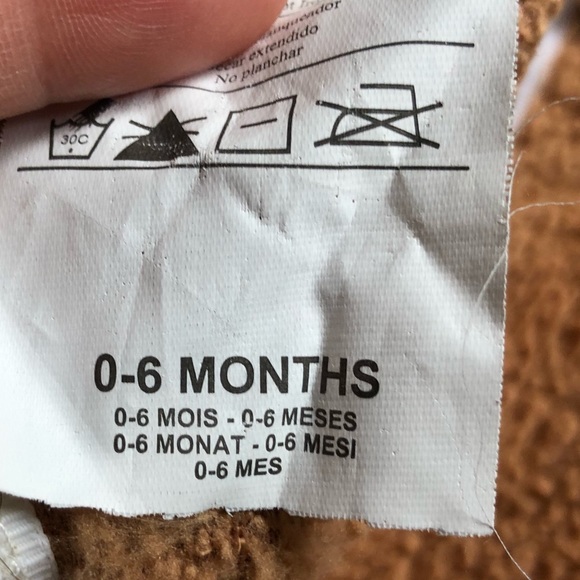 Rubie’s Fluffy Fleece Footie Hat Bodysuit Bear Kid - Picture 12 of 13